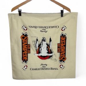 Vintage 80s Charlie Daniels Band Stampede Collectible Bandana